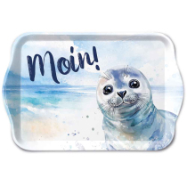 Tray melamine 13x21 cm Moin seal