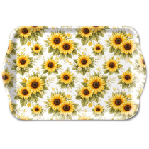 Tray melamine 13x21 cm Sunflower pattern