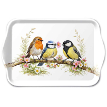 Tray melamine 13x21 cm Bird friends