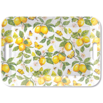 Tray melamine 33x47 cm Fresh lemons white