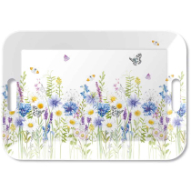 Tray melamine 33x47 cm Wild meadow flowers