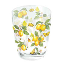 Water glass 0.25 L Fresh lemons white