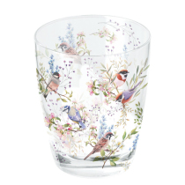 Water glass 0.25 L Busy birds