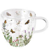 Double-walled glass 0.2 L Herb garden