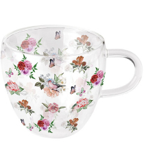 Double-walled glass 0.2 L Charlotte white