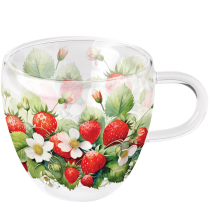 Double-walled glass 0.2 L Juicy strawberries