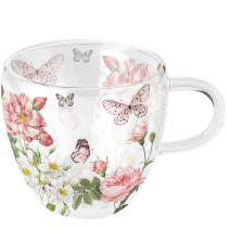 Double-walled glass 0.2 L Amelia white