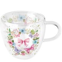 Double-walled glass 0.2 L Fragrant wreath