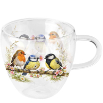 Double-walled glass 0.2 L Bird friends
