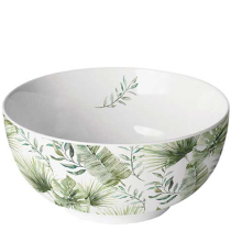 Bowl Jungle leaves white