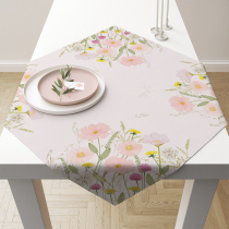 Tablecloth 90x90 cm Pastel flowers pink