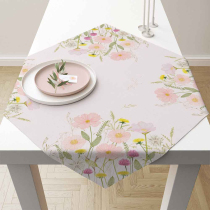 Tablecloth 90x90 cm Pastel flowers pink