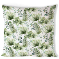 Cushion cover 40x40 cm Jungle leaves white