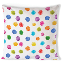 Cushion cover 40x40 cm Polka dots white