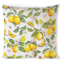 Cushion cover 40x40 cm Fresh lemons white