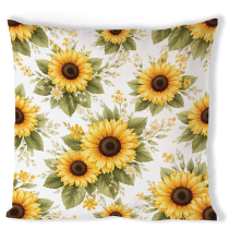 Cushion cover 40x40 cm Sunflower pattern
