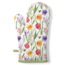 Oven mitt Flowers in spring