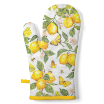 Oven mitt Fresh lemons white
