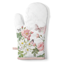 Oven mitt Amelia white