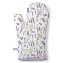 Oven mitt Butterfly lavender
