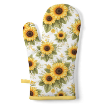 Oven mitt Sunflower pattern