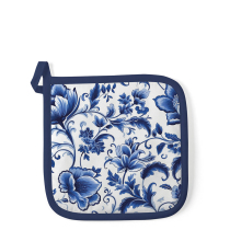 Potholder Delft Blue florals