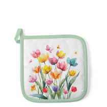 Potholder Fantasy flowers