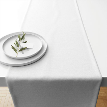 Table runner 40x150 cm Uni snow white