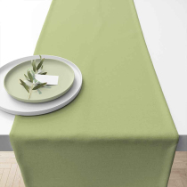 Table runner 40x150 cm Uni celadon green