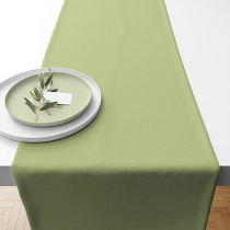 Table runner 40x150 cm Uni celadon green