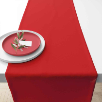 Table runner 40x150 cm Uni aurora red