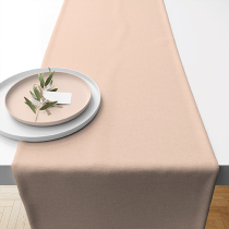 Table runner 40x150 cm Uni sand dollar