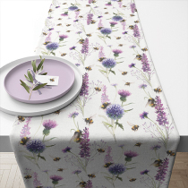 Table runner 40x150 cm Bumblebees in the meadow