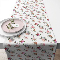 Table runner 40x150 cm Charlotte white