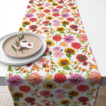 Table runner 40x150 cm Autumn blooming
