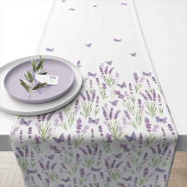 Table runner 40x150 cm Butterfly lavender