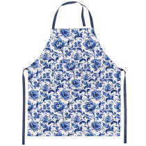 Apron Delft Blue florals