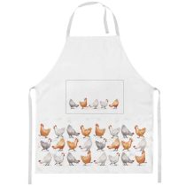 Apron Cackling chickens