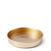 Candle holder metal small gold