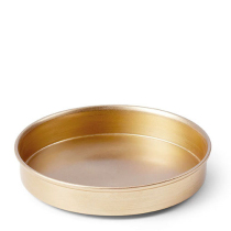 Candle holder metal big gold