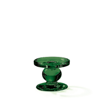 Standing candle holder small dark green