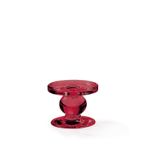 Standing candle holder small red