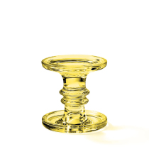 Standing candle holder big yellow