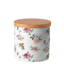 Storage jar small Charlotte white
