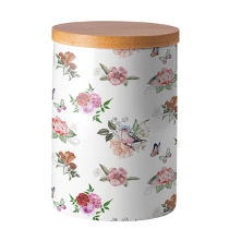 Storage jar medium Charlotte white