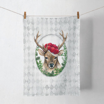 Kitchen towel Deer in frame