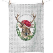 Kitchen towel Deer in frame