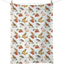 Kitchen towel Autumn birds