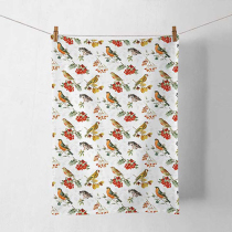 Kitchen towel Autumn birds