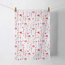 Kitchen towel Hearts garlands
